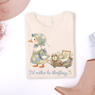 Vintage Goose ”I’d Rather Be Thrifting” T-shirt