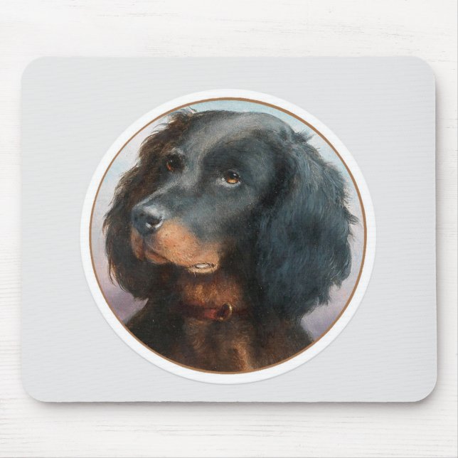 Vintage Gordon Setter Musmatta (Framsidan)