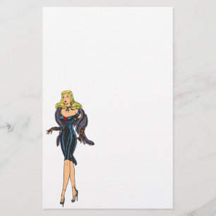 Vintage Gorgous Glamor Girl Retro Blonde Pinup