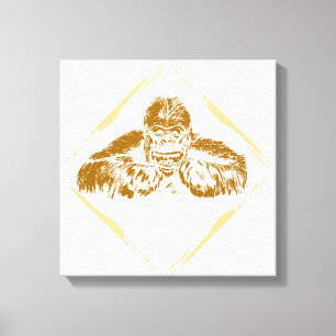 Vintage Gorilla Canvastryck