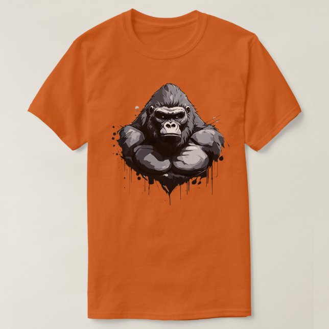 Vintage Gorilla T Shirt (Design framsida)