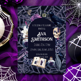 Vintage Goth-dopinvitation Inbjudningar