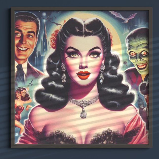 Vintage Goth Pin-up Poster (Skapare uppladdad)