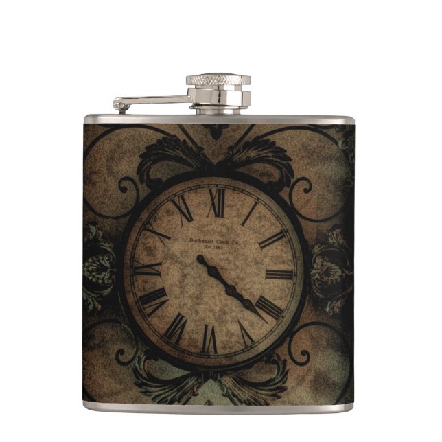 Vintage Gothic Antique Wall Clock Steampunk Fickplunta (Framsidan)