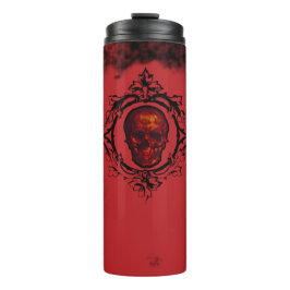Vintage Gothic Black & Red Skull