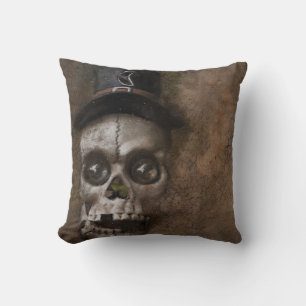Vintage Gothic Halloween-skalle Kudde
