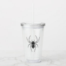 Vintage Gothic Halloween Spider Take Away Mugg