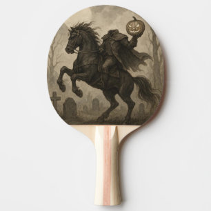 Vintage/Gothic Headless Horseman Halloween/hösten Pingisracket