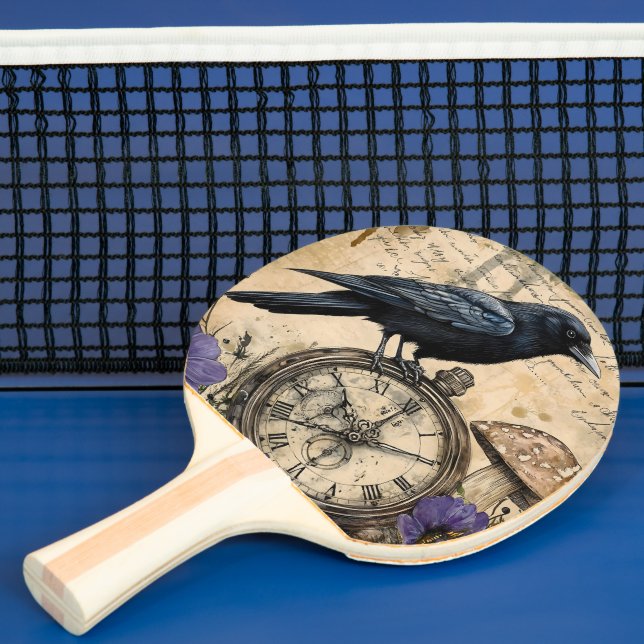 Vintage Gothic Raven Pingisracket (Insitu)