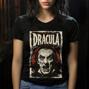 Vintage Gothic Retro Dracula Halloween Vampire T Shirt