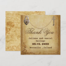 Vintage Gothic Skeleton Nyckel bröllop