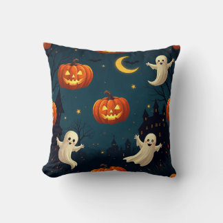 Vintage Gothic Skull & Floral Pattern Accent Pillo Kudde