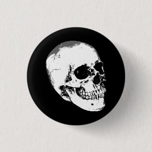 Vintage Gothic Skull Knapp