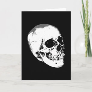 Vintage Gothic Skull Kort