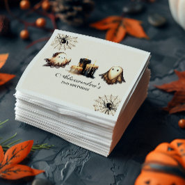 Vintage Gothic Spooky Halloween 2:a födelsedagen Pappersservett