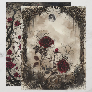Vintage Gothic Sunk Journal Page