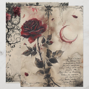 Vintage Gothic Sunk Journal Page