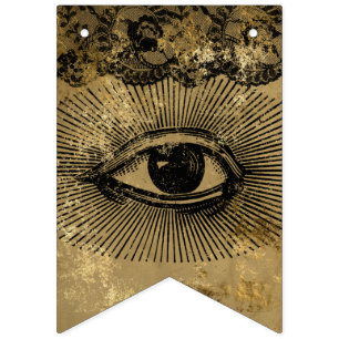 Vintage gotiic Bunting Flaggor Fördelning