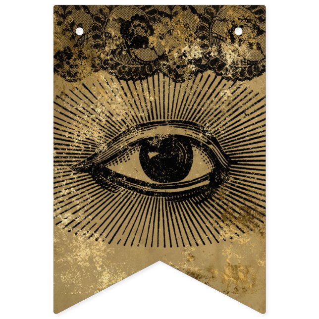 Vintage gotiic | Bunting Flaggor | Fördelning (Fjärde flaggan)