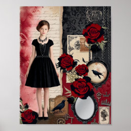Vintage gotik Elegant Whimsical Poster