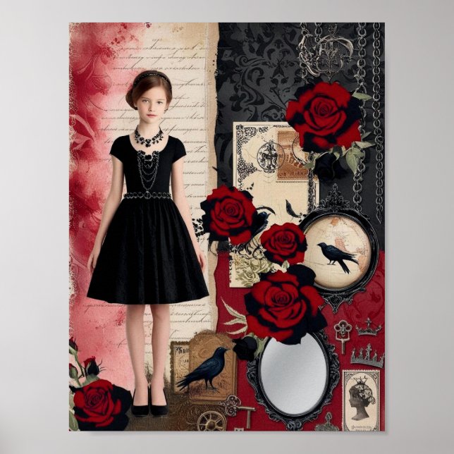 Vintage gotik Elegant Whimsical Poster (Framsidan)