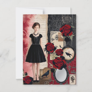 Vintage gotik Elegant Whimsical Vykort