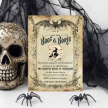Vintage gotisk Halloween-festinklud | Fladdermöss