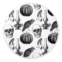 Vintage gotisk Halloween keramisk draghandtag