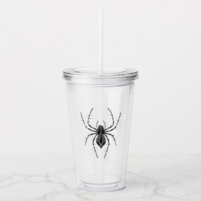 Vintage gotisk Halloween spindel Take Away Mugg (Framsida)