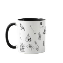 Vintage gotisk ockult mugg