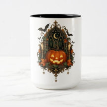 Vintage gotisk pumpa Halloween