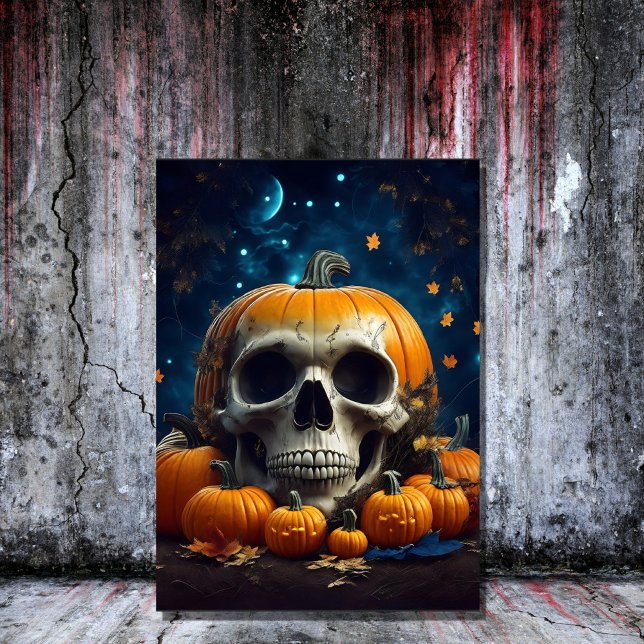 vintage, gotsk pumpa, spasoky halloween inbjudningar (Skapare uppladdad)