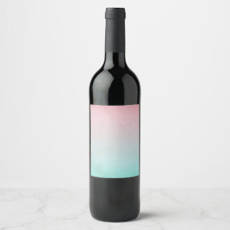 Vintage Gradient Texture Vinflaska Etikett