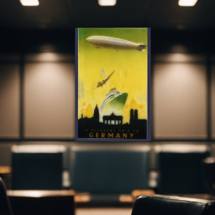 Vintage Graf Zeppelin-reseaffisch nr 2 Poster
