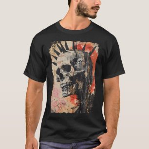 Vintage Graffiti Biker Rocker Skull Punk Horror Sk T Shirt