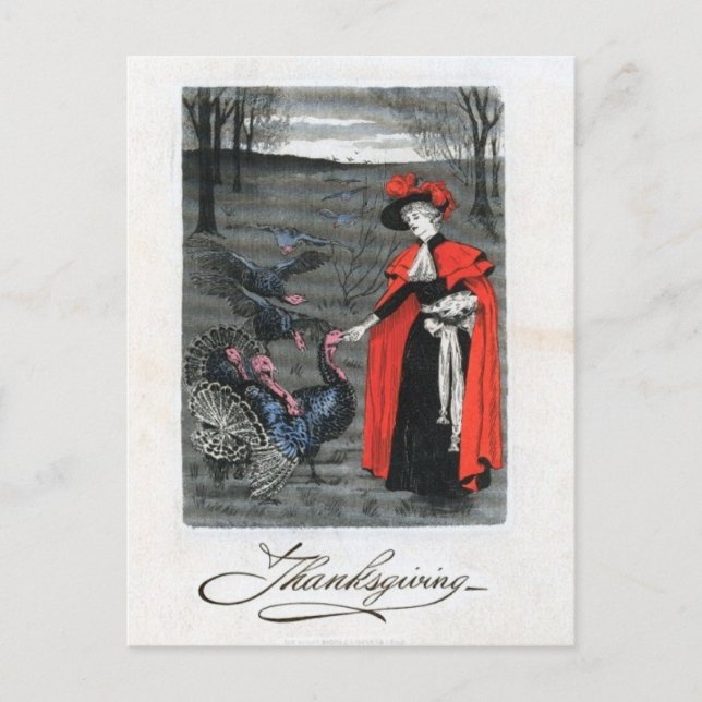 Vintage grafisk konst vykort (Framsida)