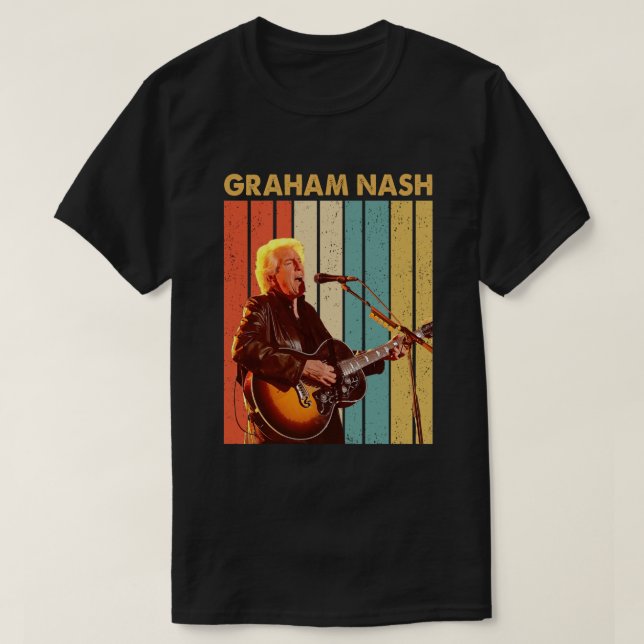 Vintage Graham Nash Tribute T Shirt (Design framsida)