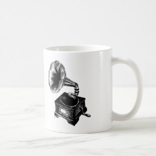 Vintage Grammofon Kaffemugg