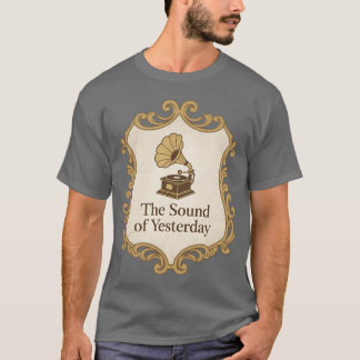Vintage Gramofon Crestidigare års ljud T Shirt