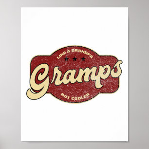 Vintage Gramper som en morfar men kylare Poster