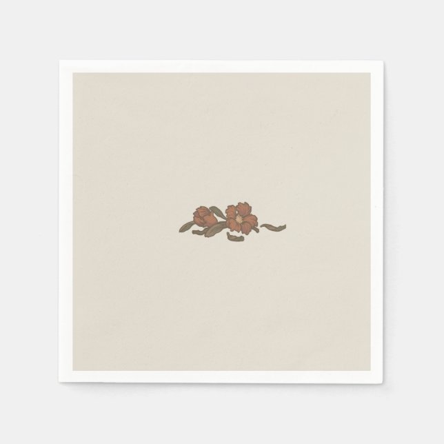 Vintage Granatäpple Pappersservett (Framsidan)