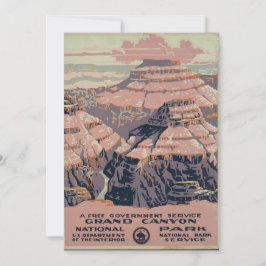 Vintage Grand Canyon art Kort