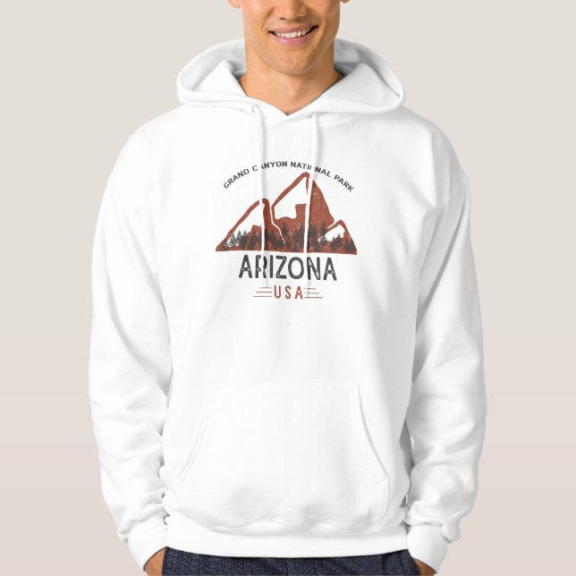 Vintage Grand Canyon nationalpark Arizona Hoodie (Framsida)