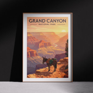 Vintage Grand Canyon nationalpark Poster