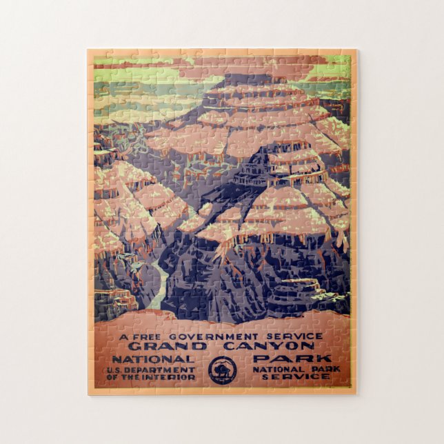 Vintage Grand Canyon nationalpark Pussel (Vertikal)