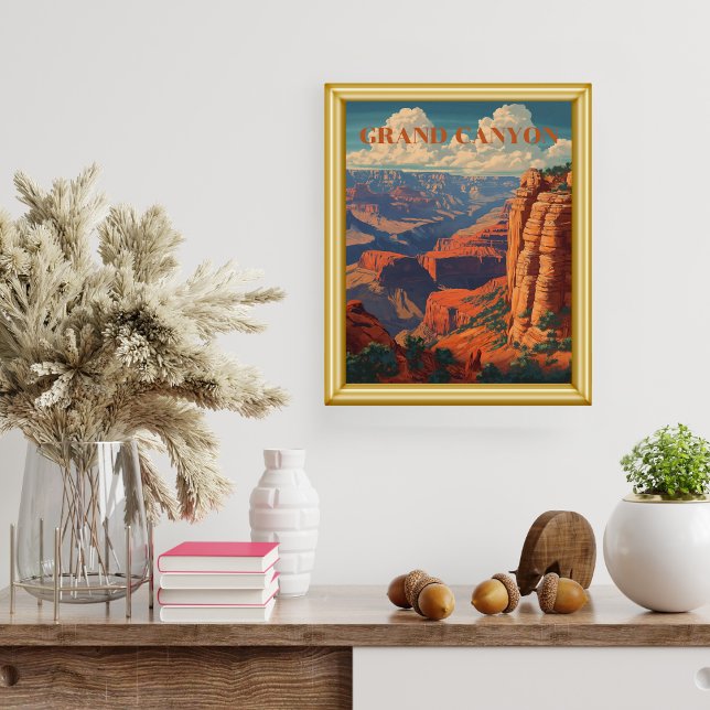 Vintage Grand Canyon Resa Cool Retro Poster (Skapare uppladdad)