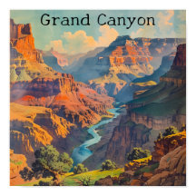 Vintage Grand Canyon Travel Poster