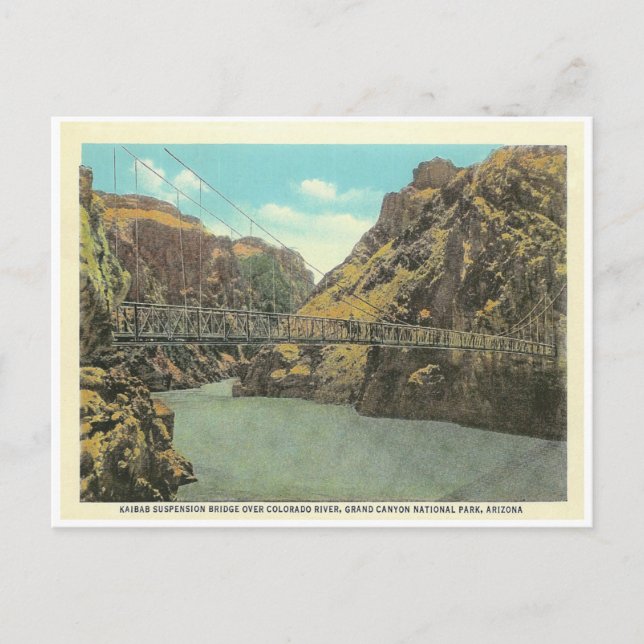 Vintage Grand Canyon Vykort (Framsida)