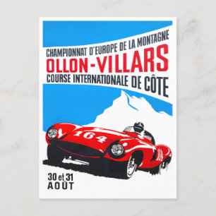 Vintage Grand Prix-tävla Vykort