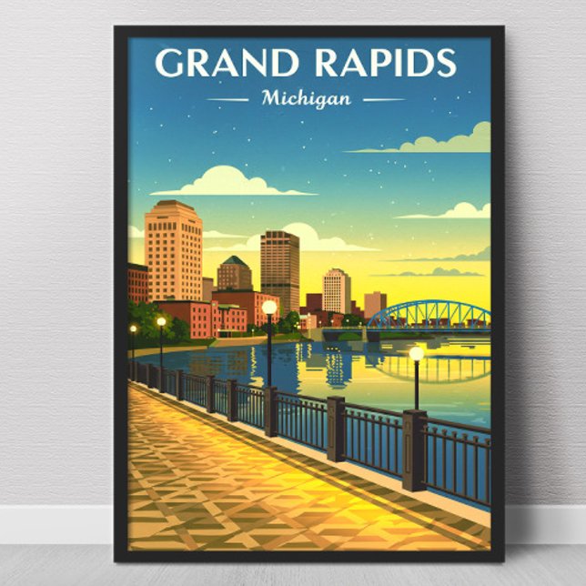 Vintage Grand Rapids Michigan Poster (Skapare uppladdad)